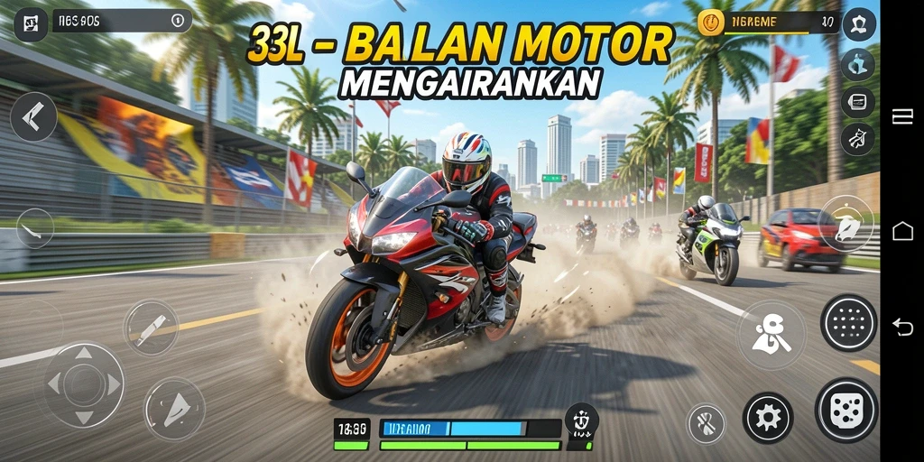 Gameplay seru balapan motor di 33L
