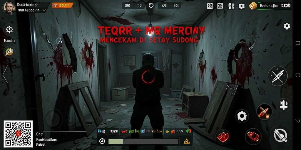 Screenshot menampilkan momen menegangkan dalam gameplay 8QR.