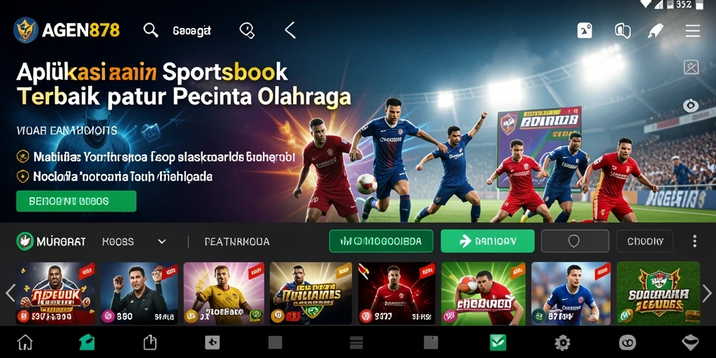 Tampilan antarmuka AGEN878 yang menarik dan mudah digunakan saat bermain Sportsbook.