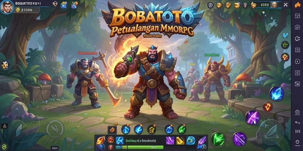 Gameplay BOBATOTO menampilkan petualangan seru di dunia MMORPG.