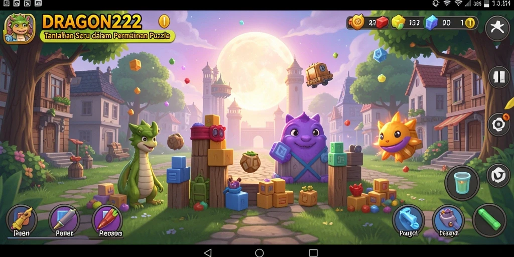 Gambaran gameplay DRAGON222 yang menantang dan seru dalam puzzle.
