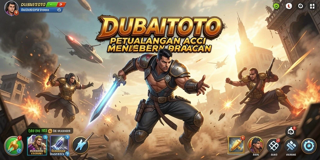Tampilan screenshot DUBAITOTO menampilkan aksi bertarung yang mendebarkan.