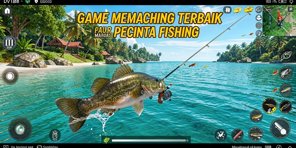 Gameplay seru di DV188 dengan ikan-ikan yang menunggu untuk ditangkap.