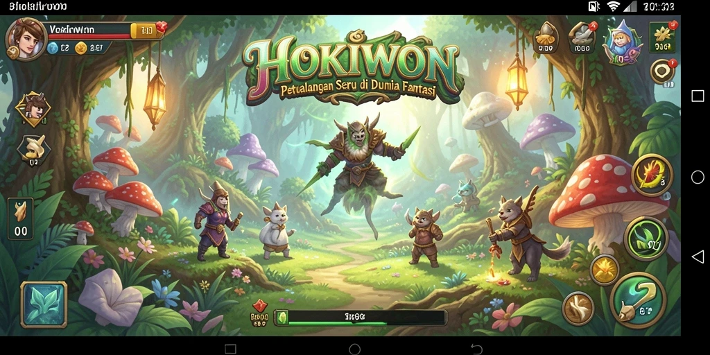 Tangkapan layar gameplay HOKIWON yang memukau dan penuh aksi.