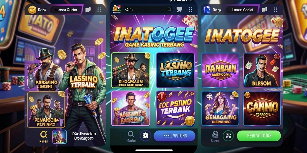 Screenshot INATOGEL menampilkan aksi seru permainan Kasino yang penuh warna.