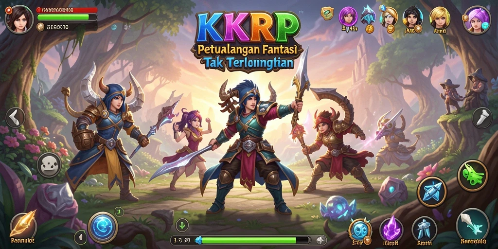 Screenshot gameplay KKRP yang menampilkan aksi seru dalam pertempuran RPG.