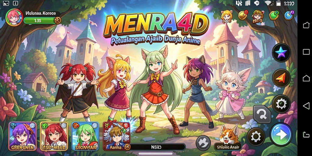 Tampilan gameplay MENARA4D yang seru dan dinamis.
