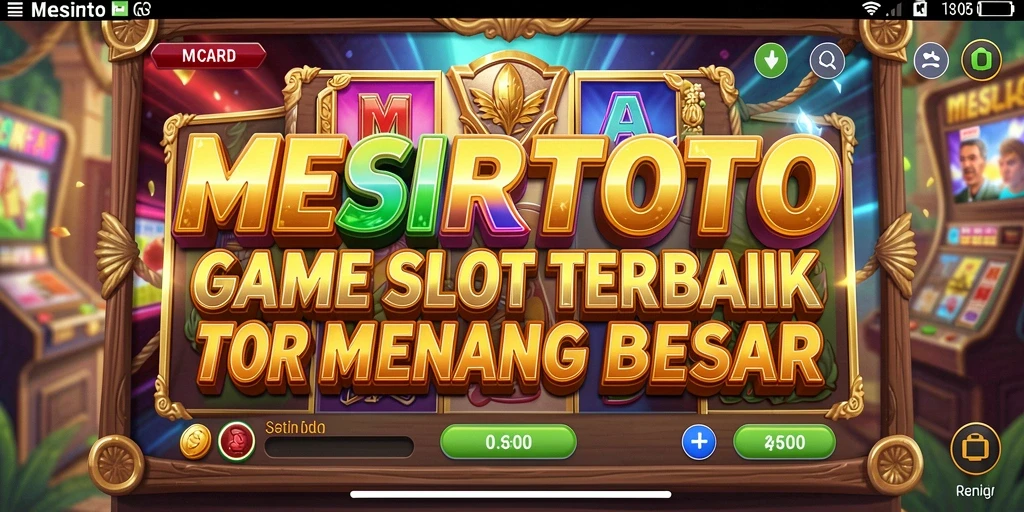 Tangkap momen seru dalam permainan Slot MESIRTOTO.