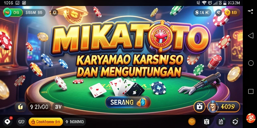 Screenshot MIKATOTO menampilkan gameplay seru di aplikasi Kasino.