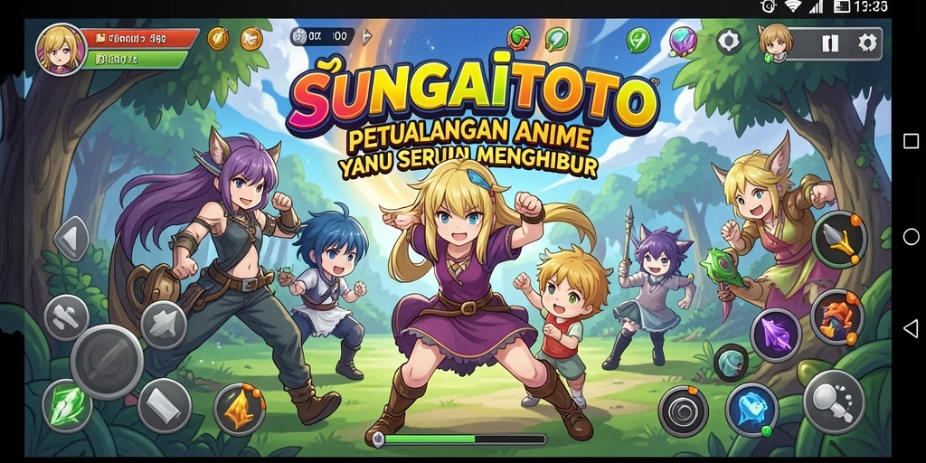 Gameplay SUNGAITOTO yang memukau dengan karakter anime yang berwarna.