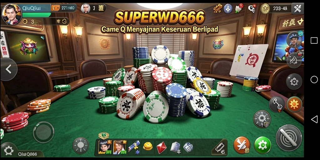 Tangkapan layar gameplay QiuQiu SUPERWD666 yang seru dan menarik.