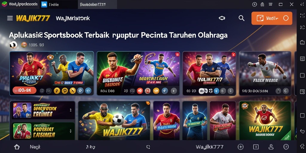 Tampilan gameplay menarik dari aplikasi Sportsbook WAJIK777.