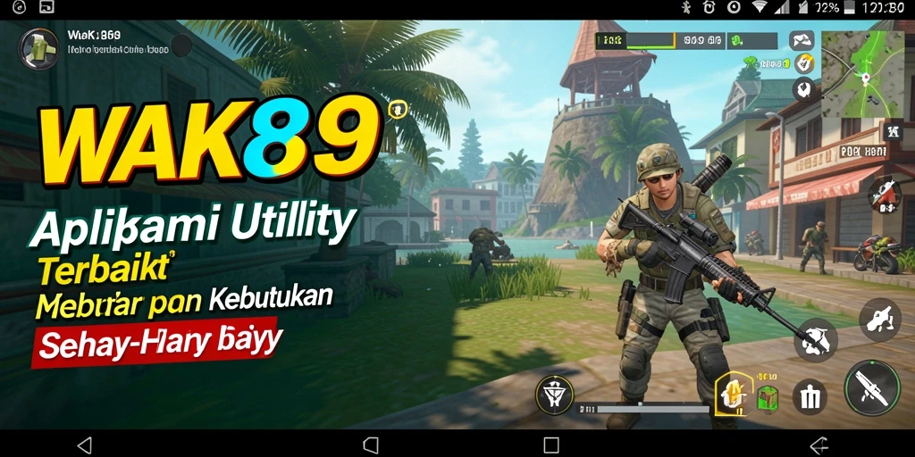 Tampilan aplikasi WAK89 yang sederhana dan mudah digunakan.