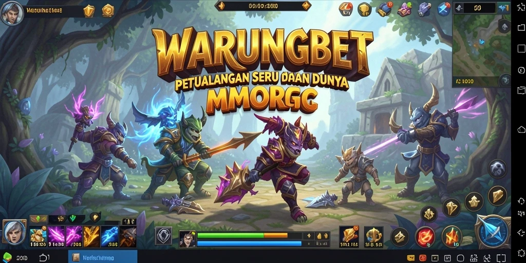 Tampilan aksi seru dalam permainan <strong>WARUNGBET</strong> yang menampilkan pertarungan epik.
