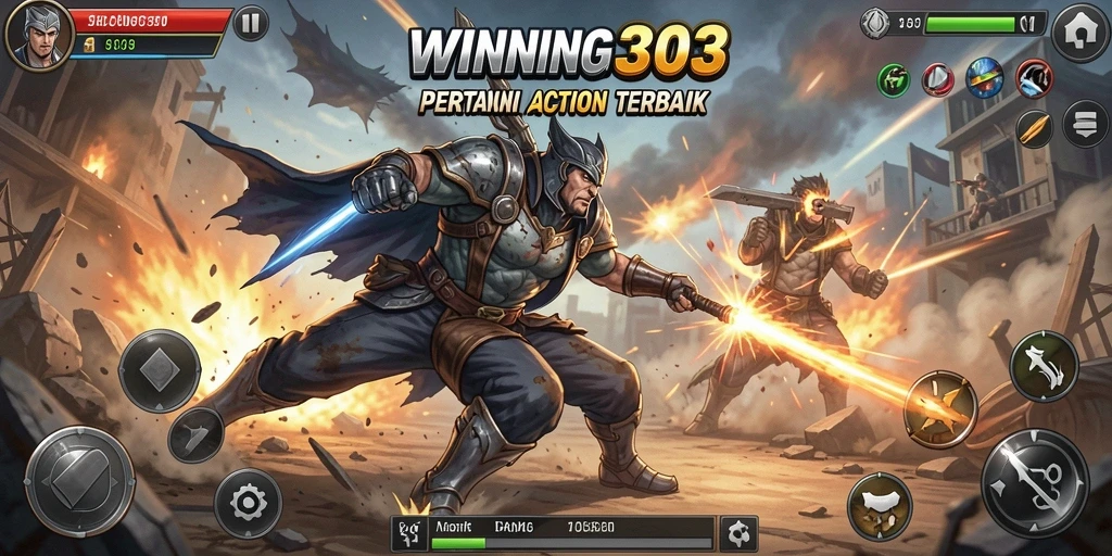 Tampilan gameplay menegangkan dalam WINNING303 yang penuh aksi.
